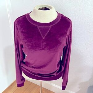 Honeydew Velour Super Soft Fleece Pullover – Purple (Wildberry)